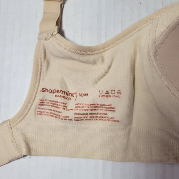 Shapermint Beige Everyday Comfort Straps Wireless Shaping Bra #10024 Size M - Picture 4 of 4